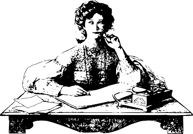 Woman sitting thinking writing